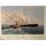 R.M.S. TITANIC: Limited edition Stephen Card print 'The Hour to Eternity', plus 'Titanic' by