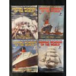 OCEAN LINER - BOOKS: Shipping Wonders of the World, Romance of the Seven Seas in words and pictures,