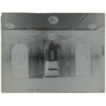 R.M.S. OLYMPIC: Extremely rare original glass-plate negative showing a rare image of Olympic's