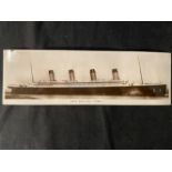 R.M.S. TITANIC: Rare pre-sinking bookpost Signal Series, real photo postcard postally used