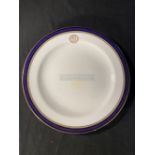 WHITE STAR LINE: Spode Oceanic Steam Navigation Company á la carte dinner plate decorated in the