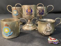 WHITE STAR LINE: White metal onboard souvenirs for the R.M.S. Homeric, Baltic, Megantic, and