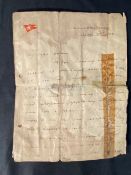 R.M.S. TITANIC: First-Class passenger Arthur Gee from Salford, Manchester. Letter written on board