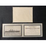 OCEAN LINER: Empress of Ireland In Memoriam mourning card with original black bordered envelope. (