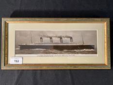 R.M.S. TITANIC: Rare pre-disaster bookpost postcard of the Titanic. The new White Star Liner '