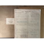 CUNARD: R.M.S. Queen Mary boiler/engine room books for voyages 286, 294, 431, 286 and 291. (5)