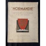 OCEAN LINER: Souvenir S.S. Normandie copy of L'illustration.