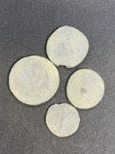 Antiquarian Coins: Four Greco Roman Bronzes.