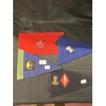 Militaria: Three Staff Car pennants used by General Akehurst.