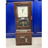 Scientific Instruments: National Time Recorder Co. Ltd. Clocking in machine. 14ins. x 37ins.