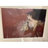 Sir William Russell Flint 'The Red Background' published by The Adam Collection Limited, with the