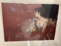 Sir William Russell Flint 'The Red Background' published by The Adam Collection Limited, with the