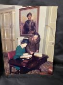 Militaria: Framed and glazed signed photograph of HRH Princess Alice dated 1986, a framed and glazed