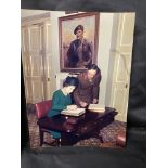 Militaria: Framed and glazed signed photograph of HRH Princess Alice dated 1986, a framed and glazed