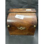 Early 19th cent. Mahogany object of vertu box with sloping front. 5ins. x 3½ins.