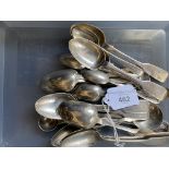 Hallmarked Silver: Ex-Dr. S. Lavington Hart Collection. Teaspoons, Exeter 1856, Edwin/Edward