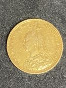 GB Gold Sovereign Victoria Jubilee Head 1889. 8g.