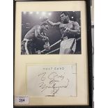 Autographs/Boxing: Signed Muhammed Ali postcard.