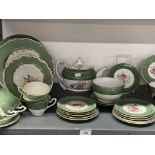20th cent. Ceramics: Royal Worcester tea china, Crown Staffordshire, Royal Worcester Miranda saucers