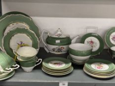 20th cent. Ceramics: Royal Worcester tea china, Crown Staffordshire, Royal Worcester Miranda saucers