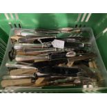 Plated Flatware: Ex-Dr. S. Lavington Hart Collection. Cooper Bros. Dinner and dessert knives, plus