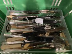 Plated Flatware: Ex-Dr. S. Lavington Hart Collection. Cooper Bros. Dinner and dessert knives, plus