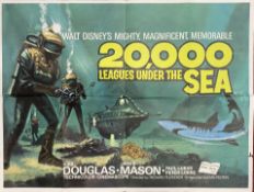 Disney: 20,000 Leagues Under The Sea UK Quad film poster.