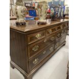 20th cent. Drexel reproduction George III style entertainment/TV stand/sideboard. 64ins. x 19ins.