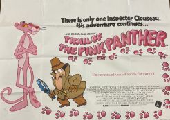 Film Memorabilia/Movie Posters: Trail of The Pink Panther and Police Academy. Two GB Quad posters,