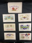 Postcards/World War One: Collection of cards with correspondence, to the Whale family of Wiltshire