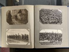 Postcards: Militaria, WWI, an album containing SS postcards depicting scenes of devastation