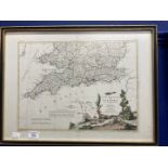 18th cent. Maps of Northern and Southern England by Giovanni Pitteri. 15ins. x 12ins.