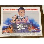 Film Memorabilia/Movie Posters: James Bond, Sean Connery 'Never Say Never Again'. GB Quad poster.