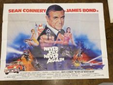 Film Memorabilia/Movie Posters: James Bond, Sean Connery 'Never Say Never Again'. GB Quad poster.