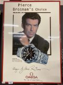 Watches/Movie: James Bond 007/Omega shop display. 'Pierce Brosnan's choice Omega Seamaster GMT'.