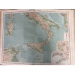 Maps & Atlases: The Times Atlas and Gazetteer of the World. Selfridge edition, 1922. 112 plates of