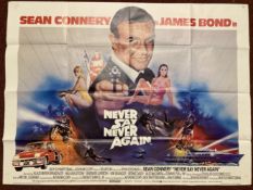 Film Memorabilia/Movie Posters/GB Quad Posters: Sean Conner as James Bond in Never Say Never