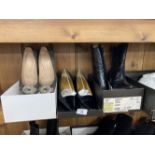 Fashion/Designer Shoes & Boots: Gucci Patriarch black leather court shoe. Boxed, Bruno Magli dust