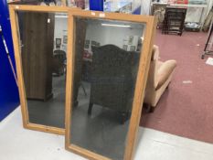 20th cent. Glazed pine counter top shop display cases. 48ins. x 24ins. (2)