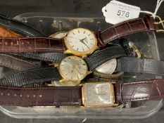 Watches: Eleven gentleman's watches, one Raymond Weil, one Roamer, one Gradus, one Certina, one