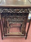 Ex-Dr. S. Lavington Hart Collection. Late 19th/early 20th cent. Chinese hardwood nesting tables,