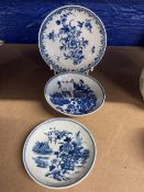 Robert David Muspratt-Knight Collection: Worcester First Period Dr. Wall blue peony pattern,