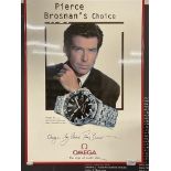 Watches/Movie: James Bond 007/Omega shop display. 'Pierce Brosnan's choice Omega Seamaster GMT'.