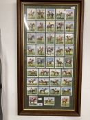 Cigarette & Trade Cards: The John William O'Brien Collection. Mounted and framed complete set W.