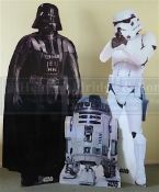 Star Wars: 'Life size' cardboard cut-outs from a private collection. Probably used for a foyer or