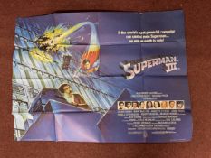 Film Memorabilia/Movie Posters/GB Quad Posters: Superman III, The Last Flight of Noah's Ark, Against