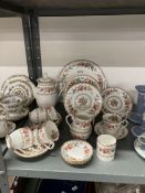 20th cent. Ceramics: Grafton Malvern tea china cups x 6, saucers x 6, side plates x 6, cake plate,