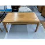 Mid 20th cent. Teak coffee table with Nathan Manufacturers label to underside. 36ins. x 21ins.