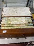 Maps & Motoring: Mid 20th cent. Collection of Wallis Motor Maps (5) in original mahogany scrolling
