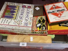 Games & Pastimes: Collection of board games including 1950s Monopoly, Keyword, Scoop, Pegit, Cluedo,